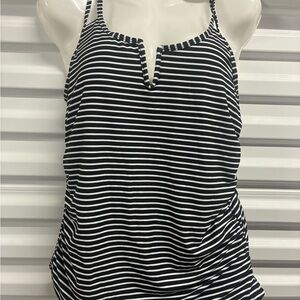 Black and White Striped Tank Top